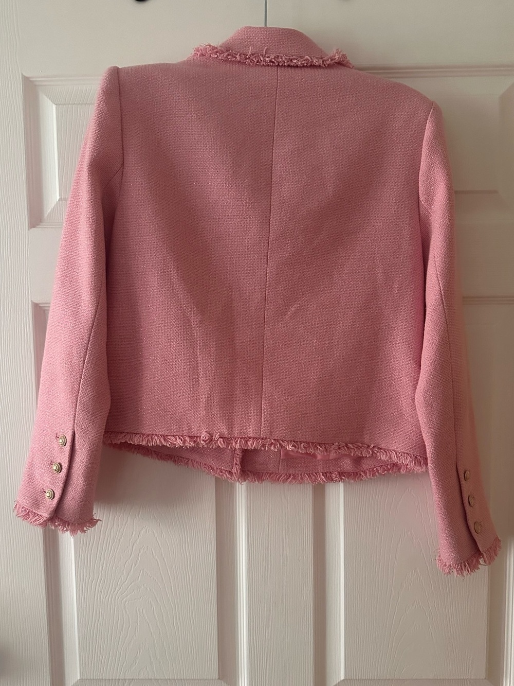 L’Agence Womens L'agence Niko Tweed Jacket, Pink - Picture 5 of 8